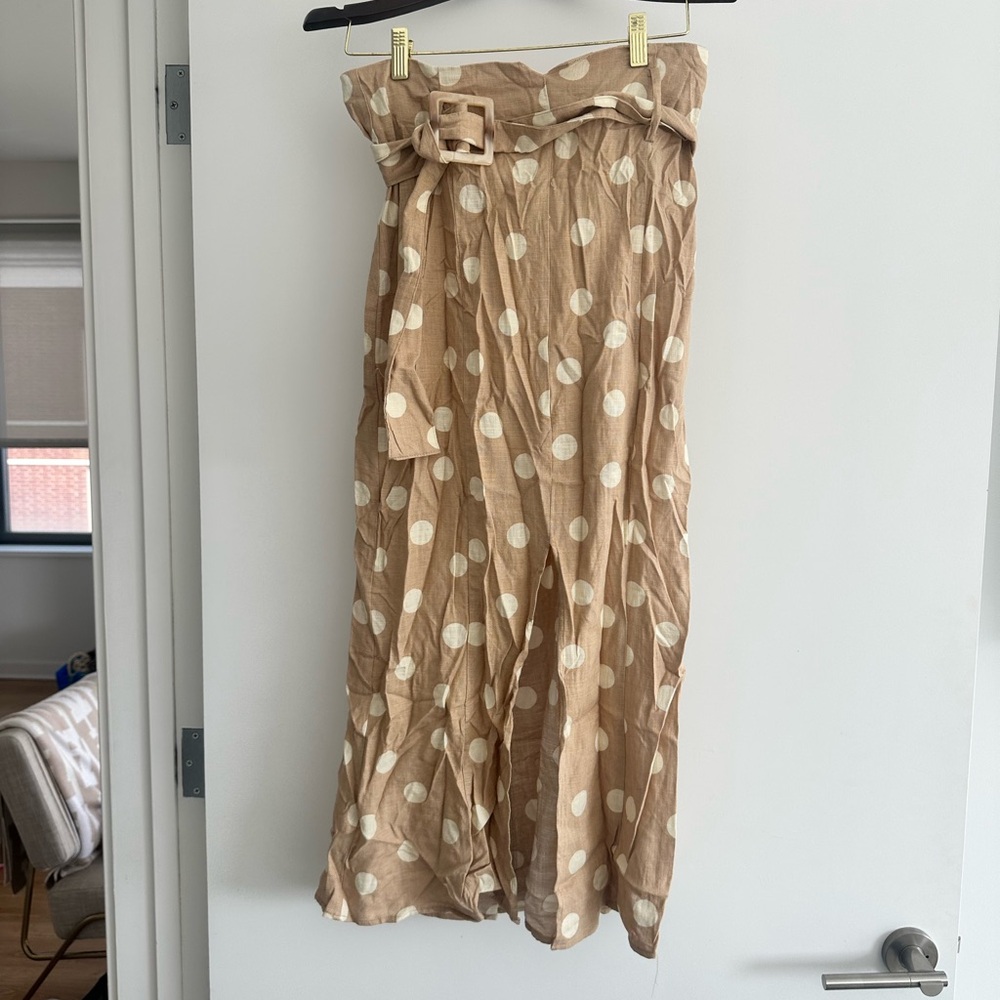 ZARA LINEN MIDI SKIRT